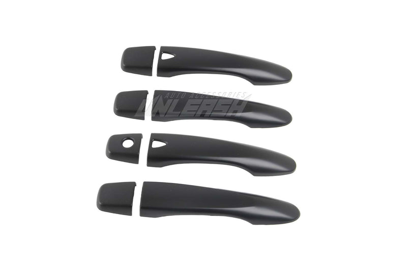 Black Keyless Entry Door Handle Covers for Nissan Navara NP300 2015-2025