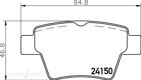 C-Plus Brake Pads Rear Peugeot 207 307 06-On - MDB2693