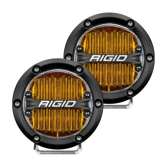 Rigid Industries 360-Series 4In LED SAE J583 Fog Light - Selective Yellow - Pair