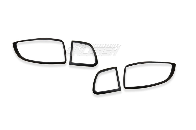 Black Taillight Covers/Surrounds for Holden Colorado 7 SUV 2012-Current