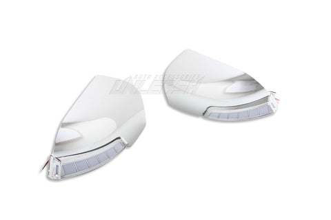 Chrome Mirror Covers with LED for Ford Ranger PX1 PX2 PX3 2011-2022