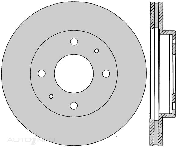 Protex Disc Rotor Front Hyundai Son 89-On - SDR452
