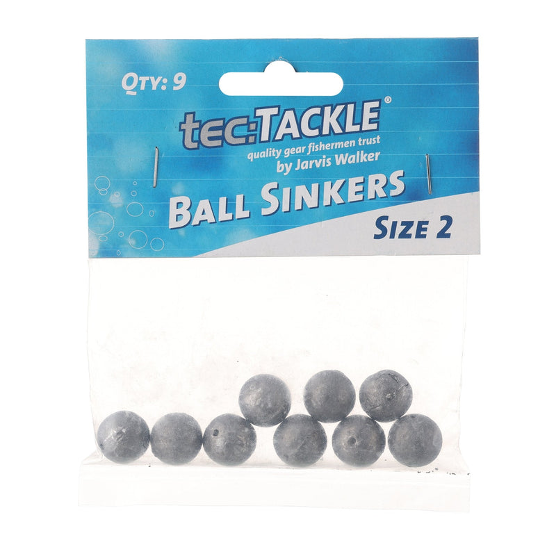 Jarvis Walker Tectacle Ball Sinker Sz2 Prepack 9Pk 36570