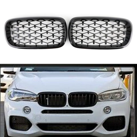 BMW X5 F15 Black Front Kidney Grille (2014-2016)