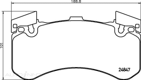 Brembo Brake Pads Front Audi Pors 14-On - P85136N