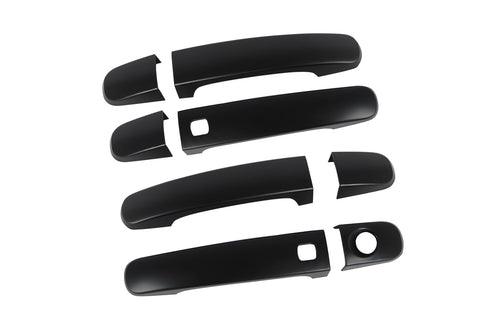 Black Keyless Entry Door Handle Covers for Ford Ranger 2018-2022