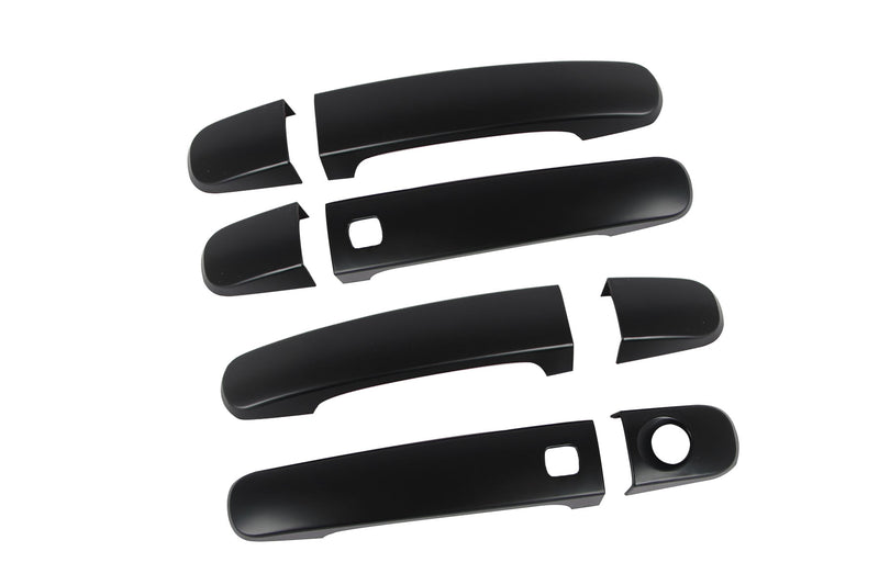 Black Keyless Entry Door Handle Covers for Ford Ranger 2018-2022