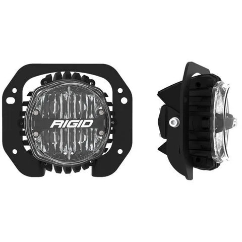 Rigid Industries 360-Series 4In LED SAE J583 Fog Light Mount Kit - White - Single (Wrangler/Gladiator) — fits Jeep...