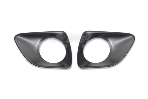 Black Fog Light Covers/ Surrounds for Nissan Navara NP300 2015-2020