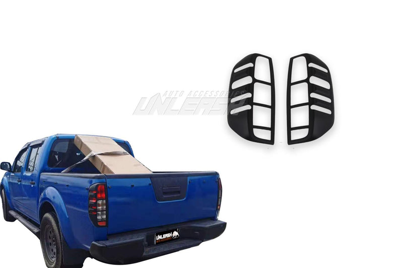 Black Taillight Covers/Surrounds for Nissan Navara D40 2005-2015