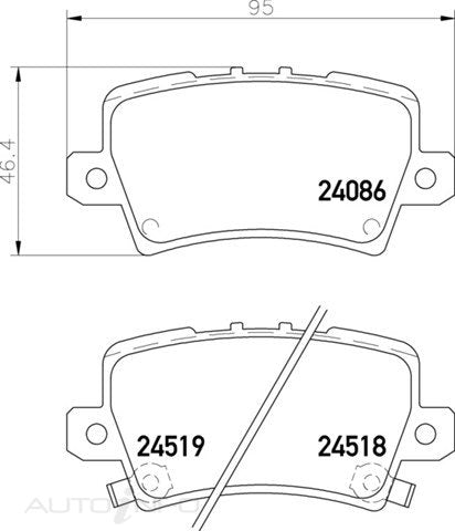 C-Plus Brake Pads Rear Honda Civic Vii 05-On - MDB2770