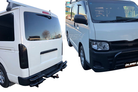Smoked Tinted Taillight Covers for Toyota Hiace 2005-2018