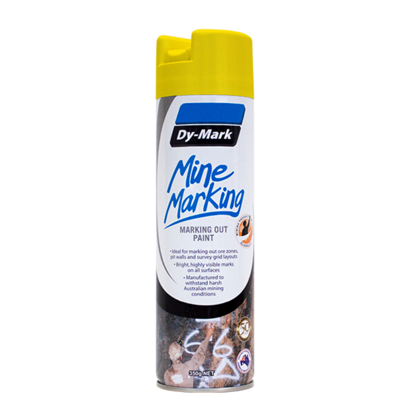 Dymark Paint Marker Mine Yellow Vertical Aerosol Can/350G