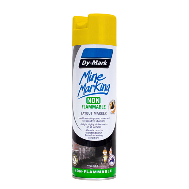 Dymark Paint Marker Mine Yellow Horizontal Spray And Mark