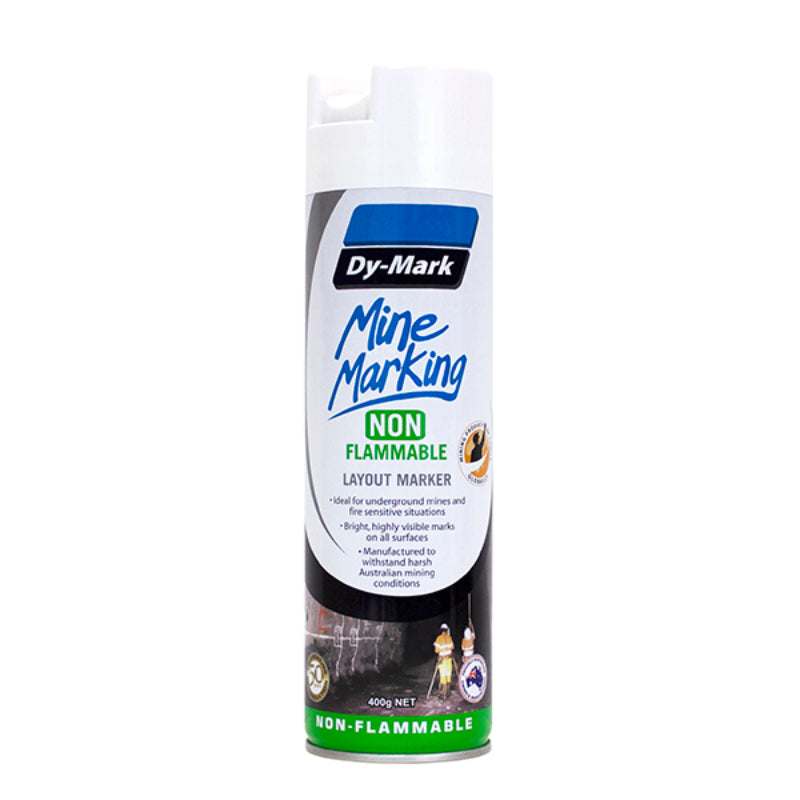 Dymark Paint Marker Mine White Vertical Aerosol Can/350G