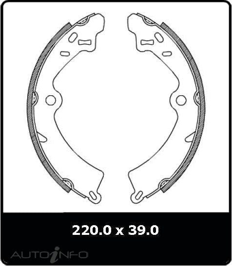 Protex Brake Shoes Rear Suzuki Jimny - N1627