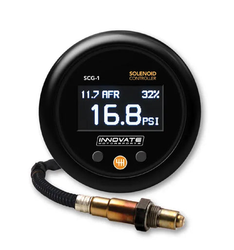 Innovate Motorsports SCG-1 Solenoid Boost Controller w/Wideband O2 Gauge Kit