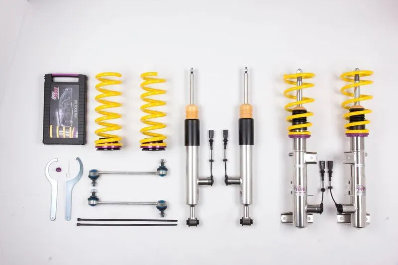 KW Automotive DDC Plug & Play Inox-Line Coilovers (C-Class 07+/E-Class 09+) — fits Mercedes Benz E-Class