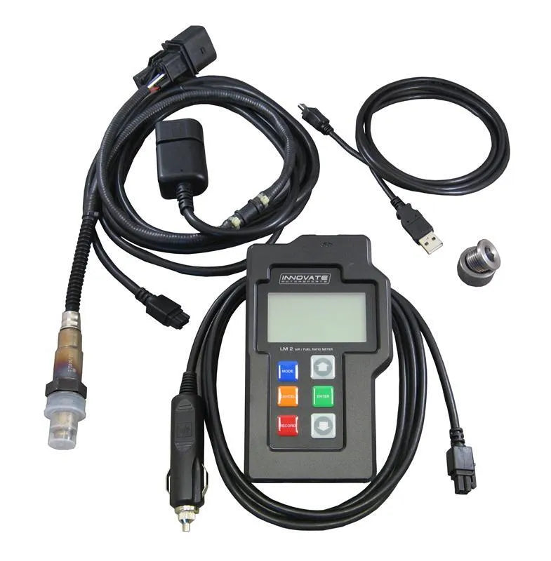Innovate Motorsports LM-2 Dual O2 Ultimate Shop Kit - 2x 18 ft. Sensor Cable/Exhaust + Inductive Clamps/4x Bung/Plug