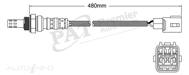 PAT Oxygen Sensor Post Caterpillar - EGO-317