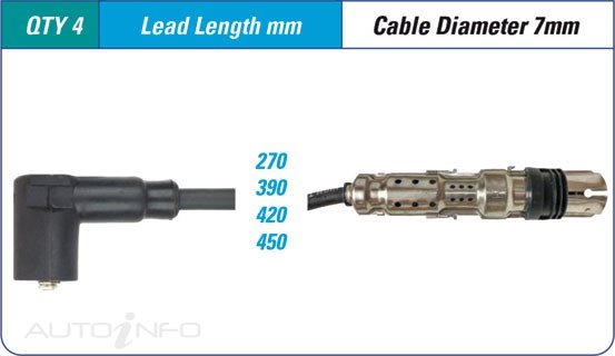 PAT Ignition Lead Set Intermotor - ILS-356M