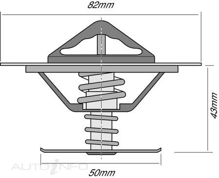 Tridon Thermostat Nissan Atl H40 FD35 87-On93 - TT369-180P