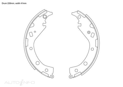 BNT Brake Shoes Rear Toyota Lit Tow Azr 02-On - K2371