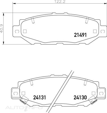 C-Plus Brake Pads Rear Toyota 93-On - MDB1710