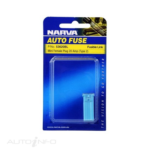 Narva Fusible Link Mini Lgt Blue 20A - 53620BL