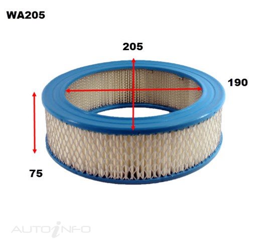 Wesfil Air Filter A205 Mitsubishi - WA205