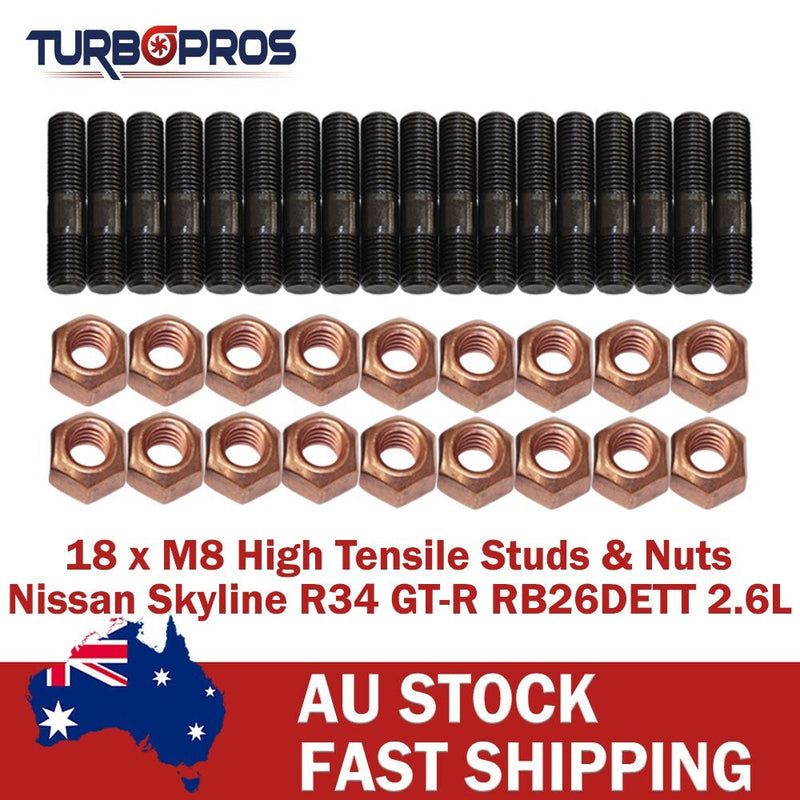 Nissan Skyline R34 GT-R RB26DETT 2.6L High Tensile Twin Turbo Stud Kit