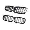 BMW E70 X5 / E71 X6 2007-2013 2x Front Grill Grille Gloss Black Suitable