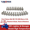 Ford Falcon XR6 BA / BF / FG Titanium Exhaust Manifold & Turbo Full Stud Kit