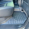 Black rubber 3d car mat with textured ridges and molded contours for a perfect fit in mazda bt-50 2021+