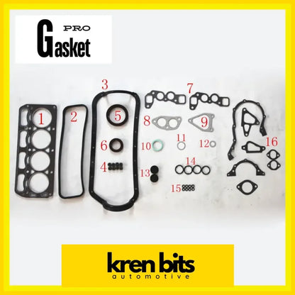 3K 3Kc For Toyota Corolla Publica Starlet 1.2L Overhaul Gasket Parts Full Set Engine 04111-24020