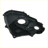 Black plastic 3l timing chain belt cover with molded ridges and mounting holes for toyota hilux surf 4runner