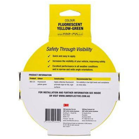3M Diamond Grade Reflective Tape Fluro Yellow-Green 76mm