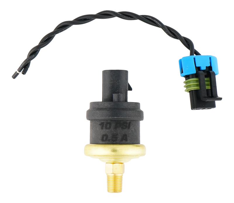 Deatschwerks 10 Psi 1/8th NPT Adjustable (8-12PSI) Hobbs Switch with Pigtail (0.5A)