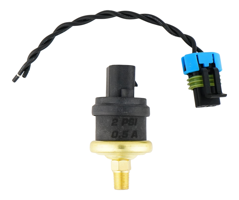 Deatschwerks 2 Psi 1/8th NPT Adjustable (1-3PSI) Hobbs Switch with Pigtail (0.5A)