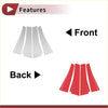 Red and silver car door pillar window trim pieces for toyota alphard 2015-2023 shown from the back side
