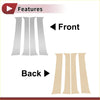 Silver and beige car door pillar window trim inserts for front and back panels for toyota tacoma 2016 to 2023
