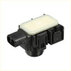 Black plastic reverse parking sensor with translucent off-white cover for toyota 4runner (2014-2023)