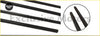 Black rubberized windshield wiper blades included in 4-piece black outside window rubber seals for nissan x-trail t31 2008-2013