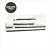 Black rubber weather stripping seals for pajero 2nd v20 window glass packaged in clear plastic with white labels