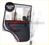 Black interior car door panel with textured surface and handle for pajero 2nd v20 window glass rubber inner set