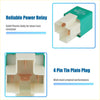 Teal and white plastic 4 pin 12v 40a solenoid relay with copper terminals for toyota rav4 1996 use