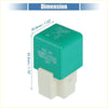 Teal and white plastic 4 pin solenoid relay 12v 40a with printed specs for toyota rav4 1996 use
