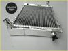 Shiny chrome-plated 4-row aluminum radiator with thin cooling fins and bolts for austin rover mini cooper 1967-1991