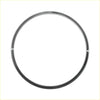 Silver-toned ac outer vent ring trim cover for toyota tacoma 2016-2022 with polished finish and black inner edge