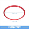 Red metallic oval ac vent ring cover trim for toyota tacoma 2016-2024 aluminum with smooth polished finish